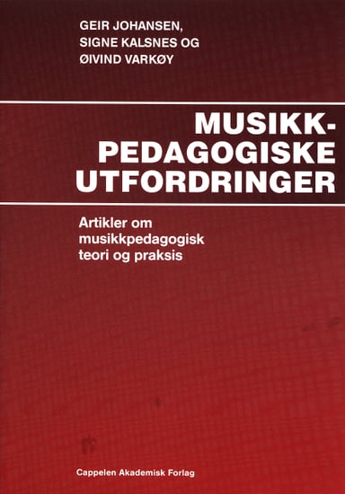 Omslag av "Musikkpedagogiske utfordringer"