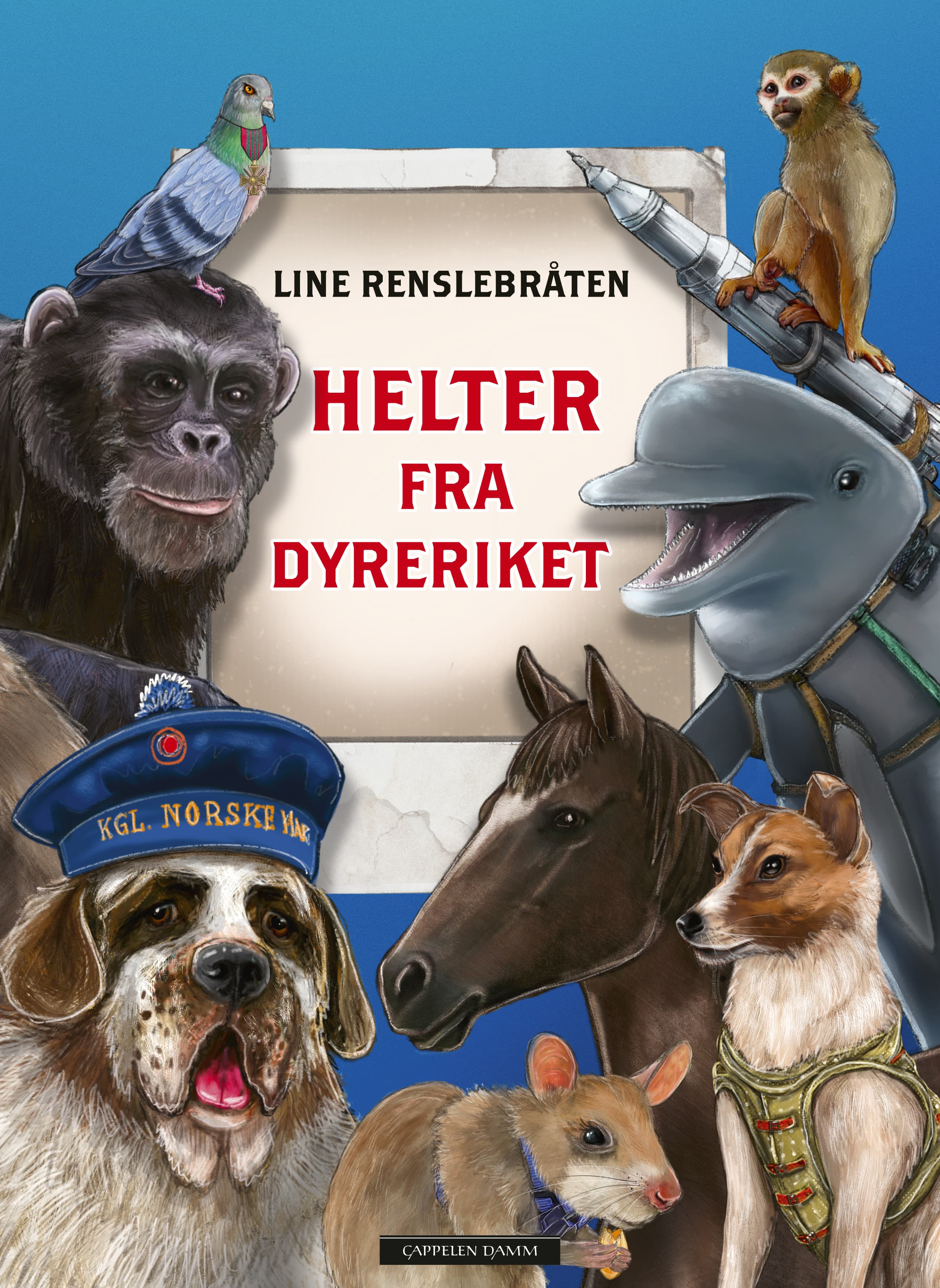 Omslag Helter fra dyreriket av Line Renslebråten (Innbundet)