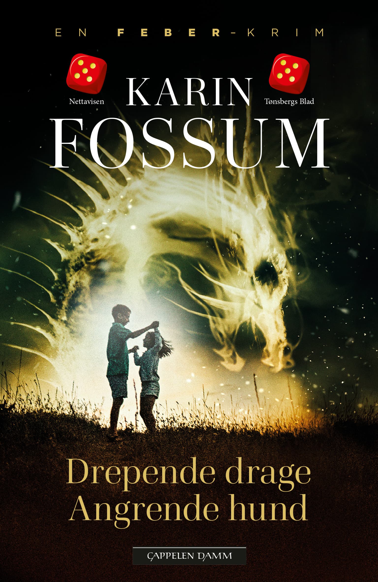 Omslag Drepende drage Angrende hund av Karin Fossum (Innbundet)