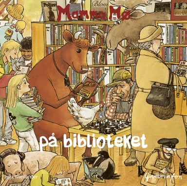 Omslag av "Mamma Mø på biblioteket"