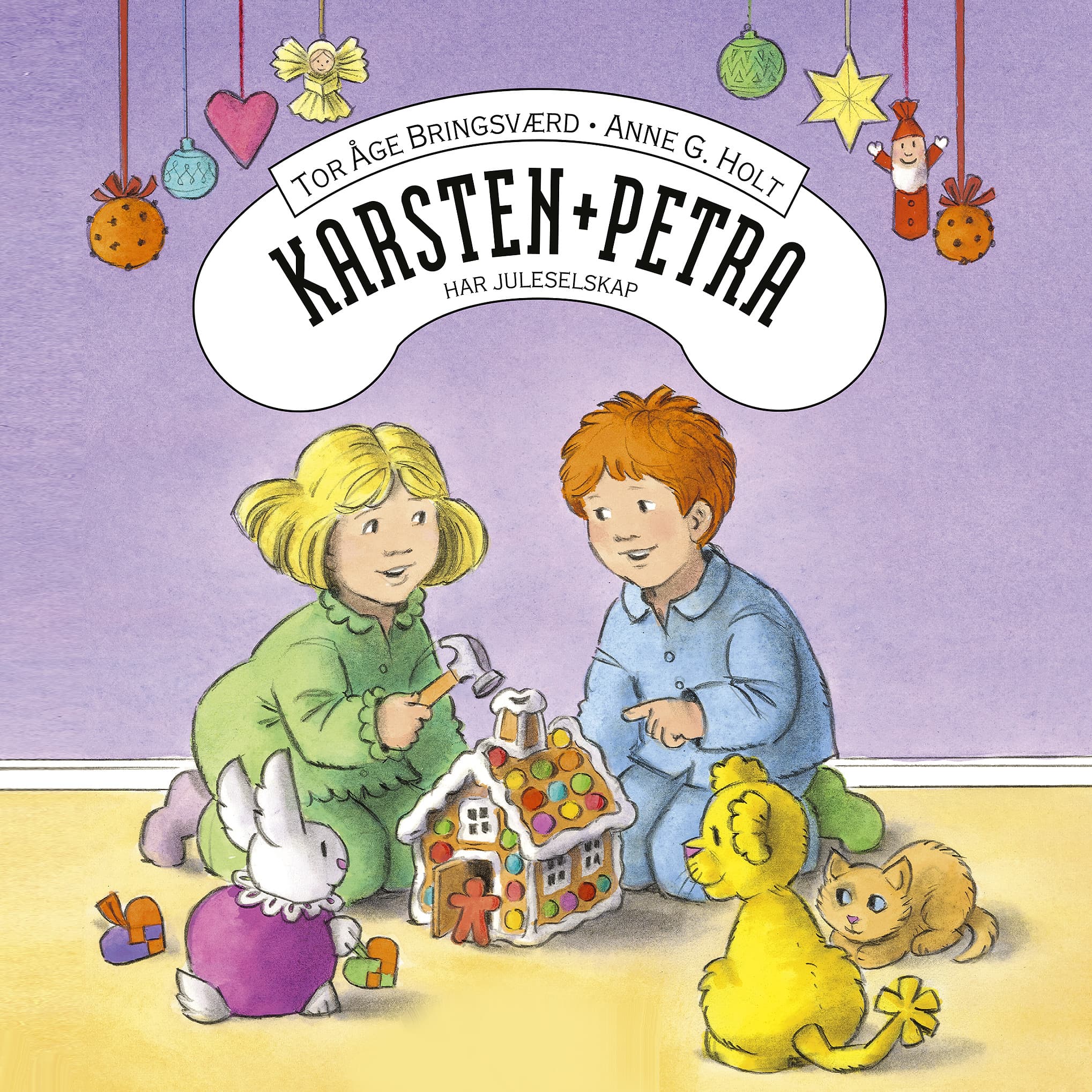 Omslag Karsten og Petra har juleselskap av Tor Åge Bringsværd (Lydbok)