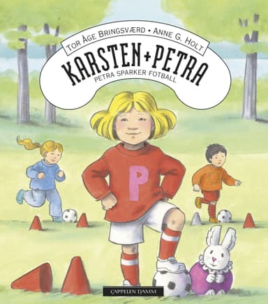 Karsten og Petra: Petra sparker fotball