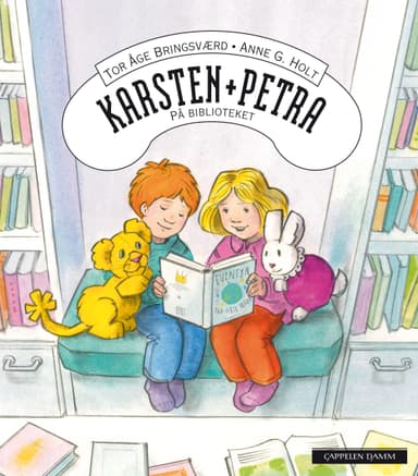 Karsten og Petra på biblioteket