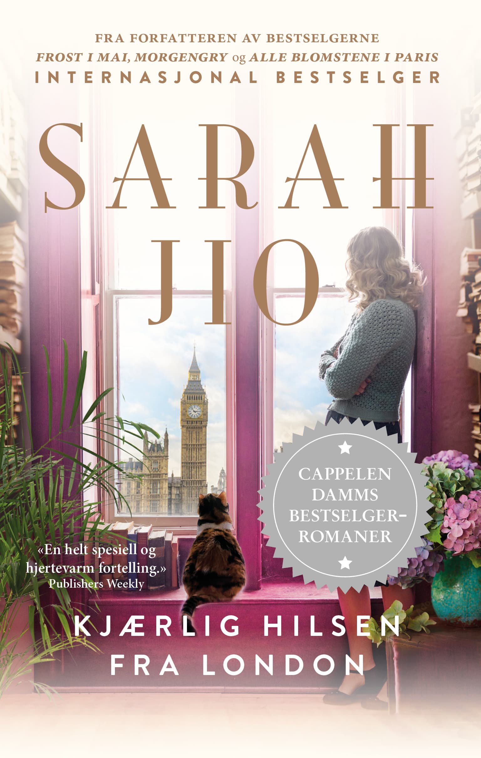 Omslag Kjærlig hilsen fra London av Sarah Jio (Innbundet)