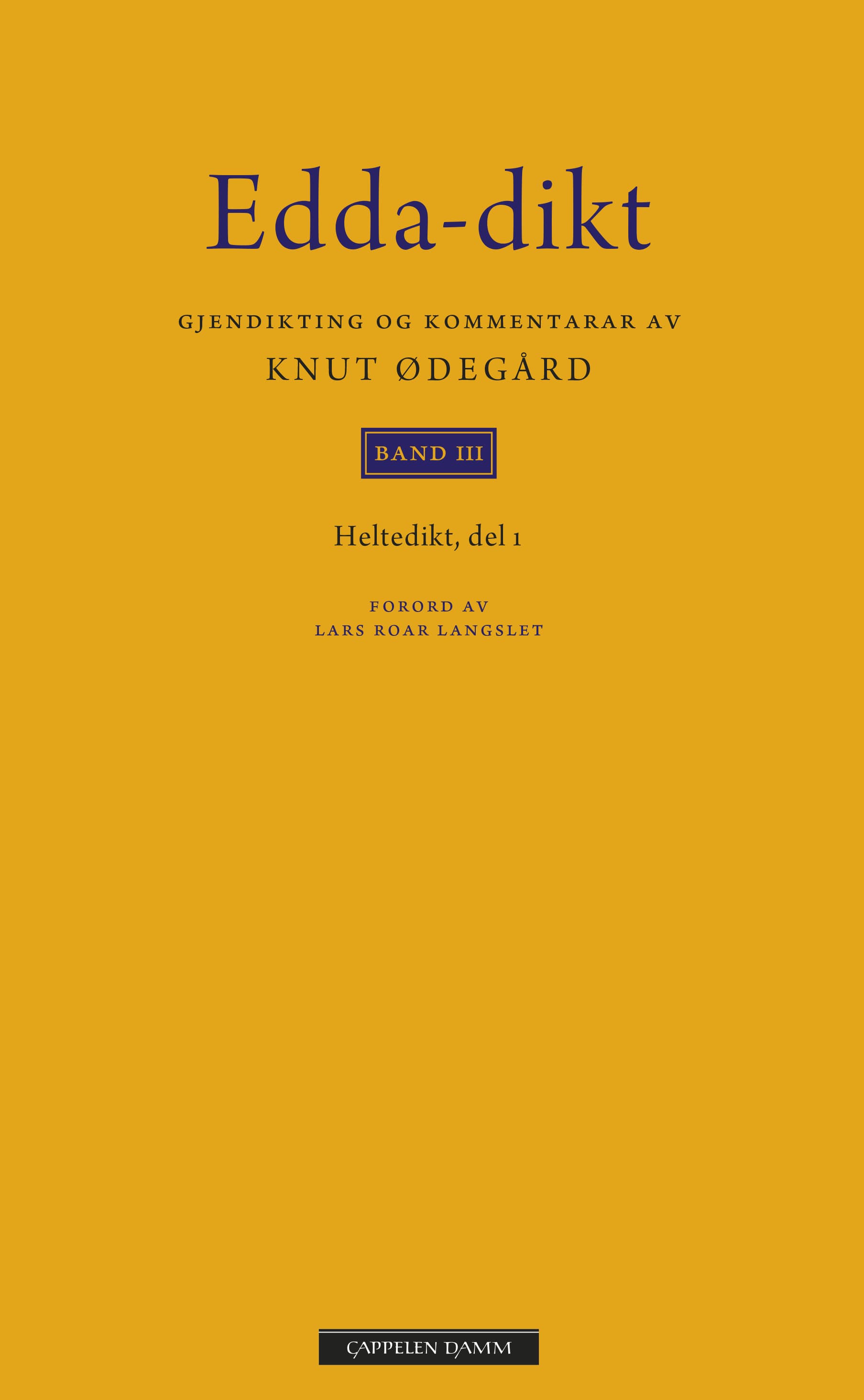 Omslag Edda-dikt Band III av Knut Ødegård (Ebok)