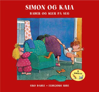 Simon og Kaia bader og kler på seg