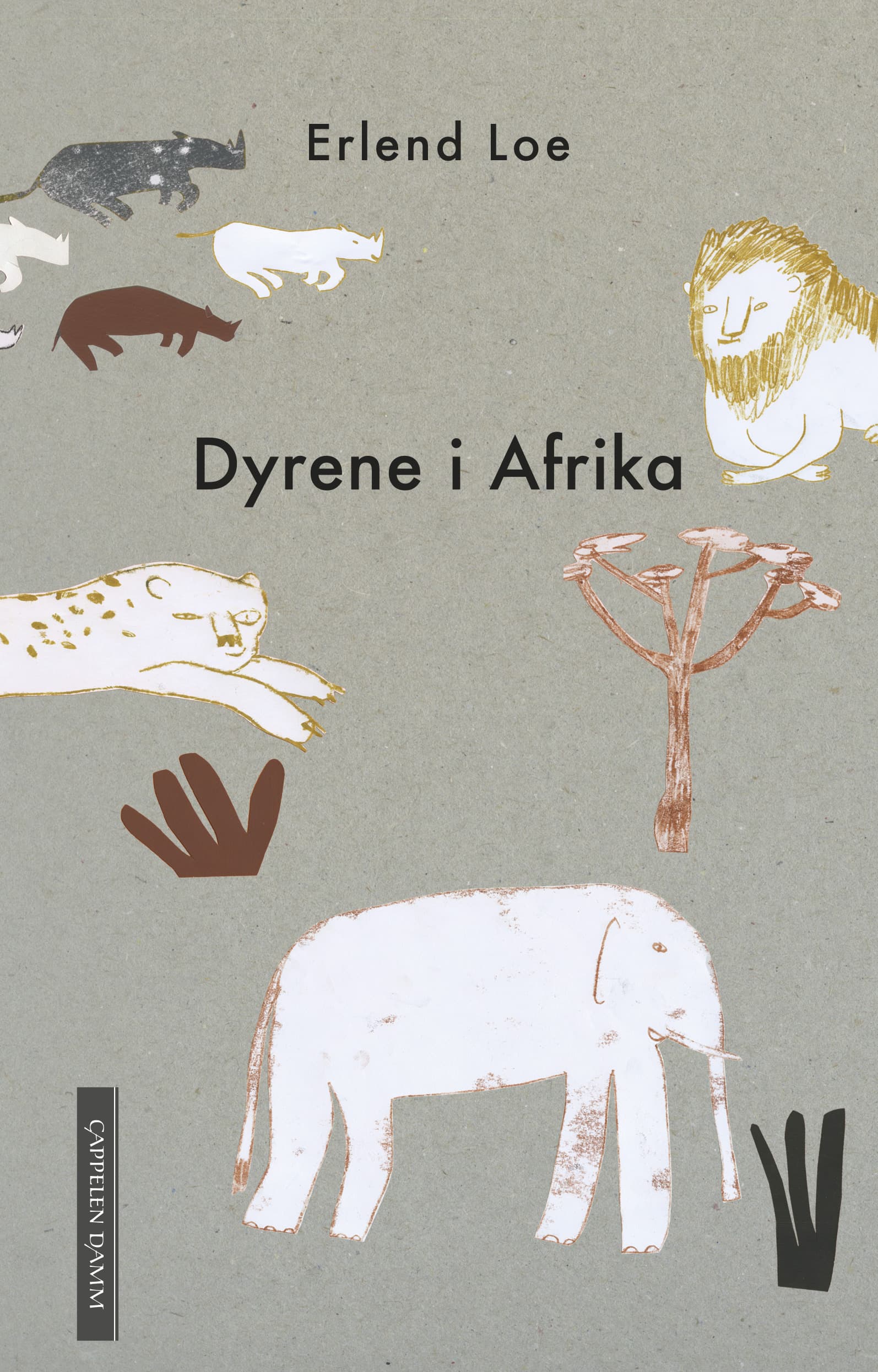 Omslag Dyrene i Afrika av Erlend Loe (Innbundet)