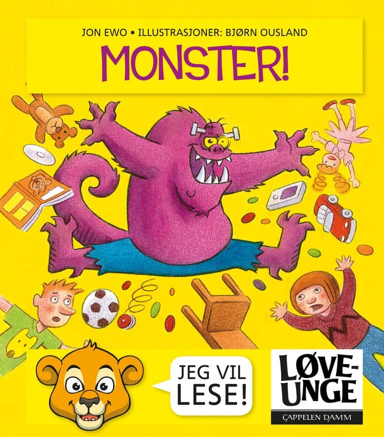 Omslag Løveunge - Monster av Jon Ewo (Innbundet)