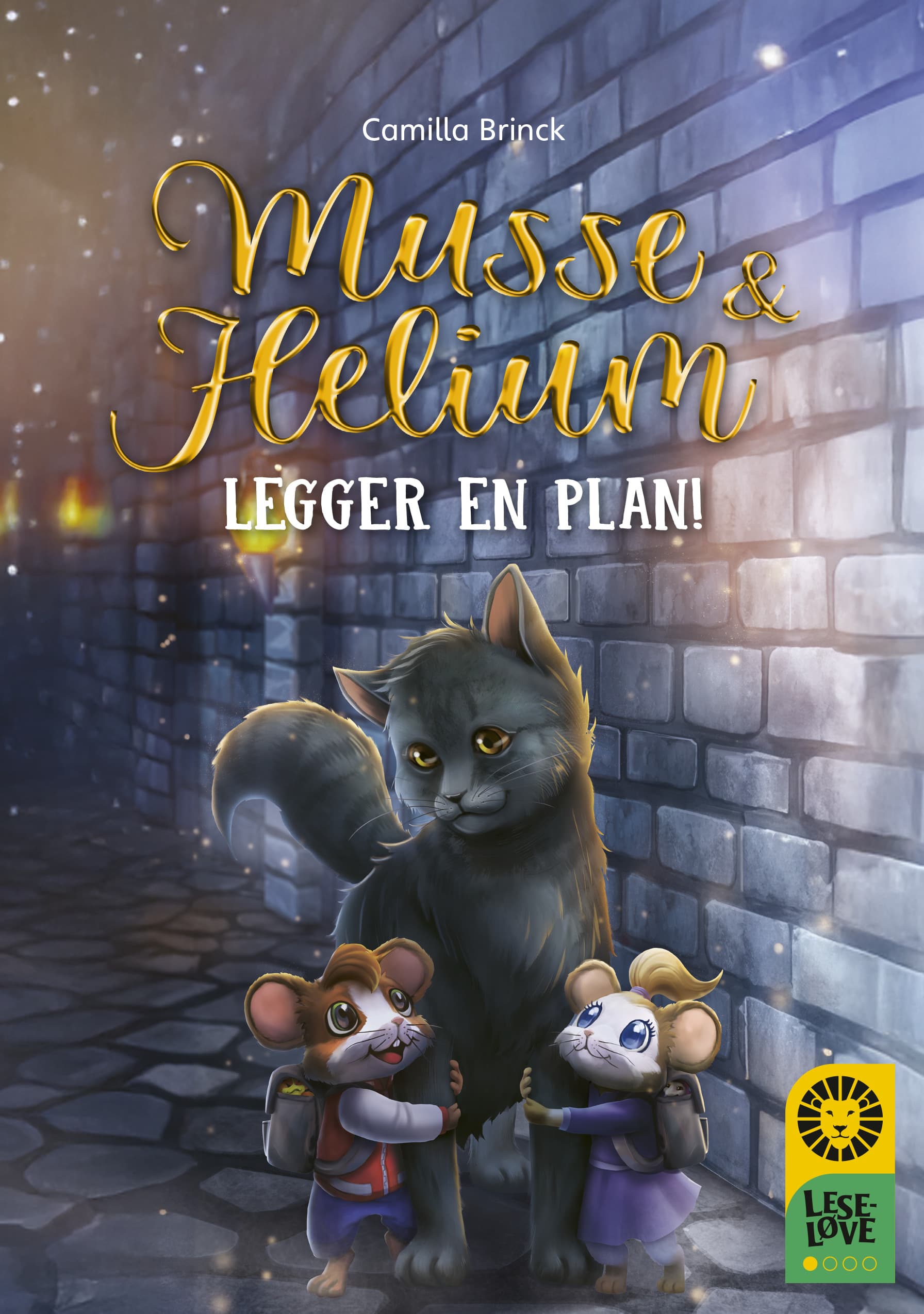 Omslag Leseløve nivå 1 - Musse og Helium legger en plan av Camilla Brinck (Ebok)