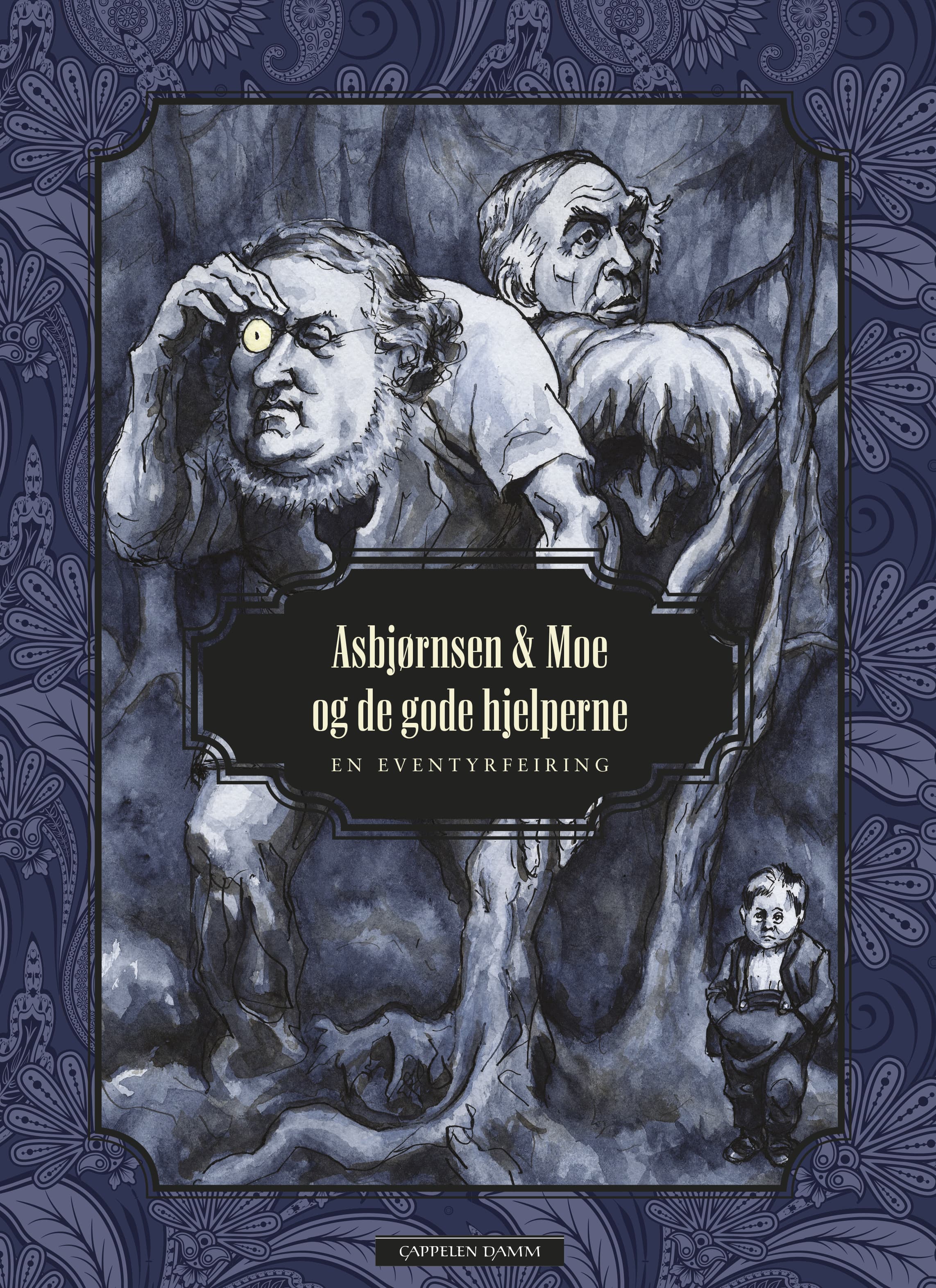 Omslag Asbjørnsen og Moe og de gode hjelperne av Aisato, Hansen, Ousland, Torseter, Kaltenborn, Sætre, Okstad og Runde (Innbundet)