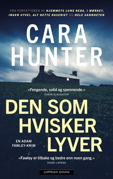 Omslag av "Den som hvisker lyver"
