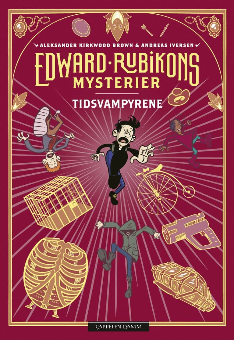 Omslag Edward Rubikons mysterier: Tidsvampyrene av Aleksander Kirkwood Brown (Innbundet)