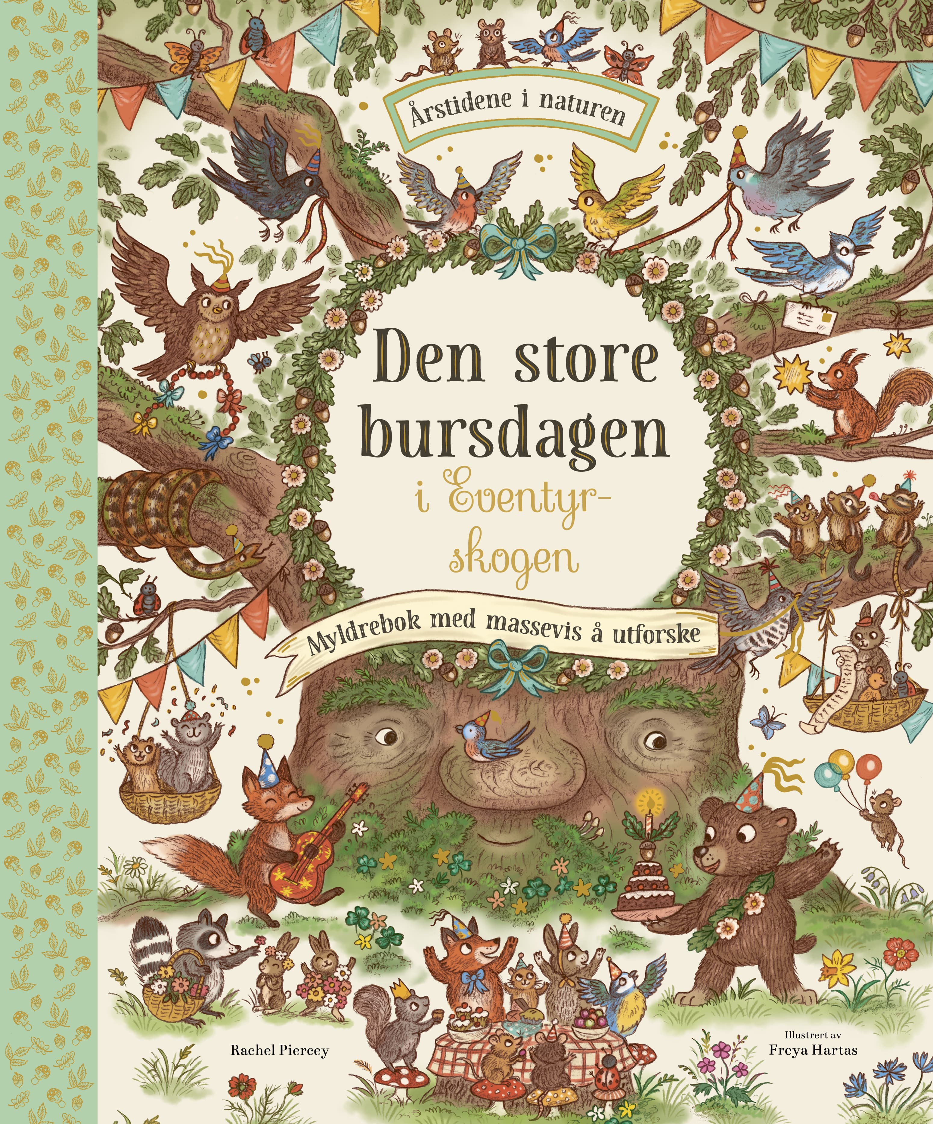 Omslag Den store bursdagen i Eventyrskogen av Rachel Piercey (Innbundet)