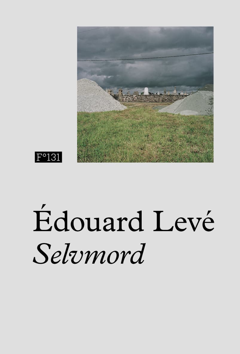 Omslag Selvmord av Edouard Levé (Innbundet)
