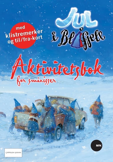 Omslag av "Jul i Blåfjell - Aktivitetsbok for smånisser"