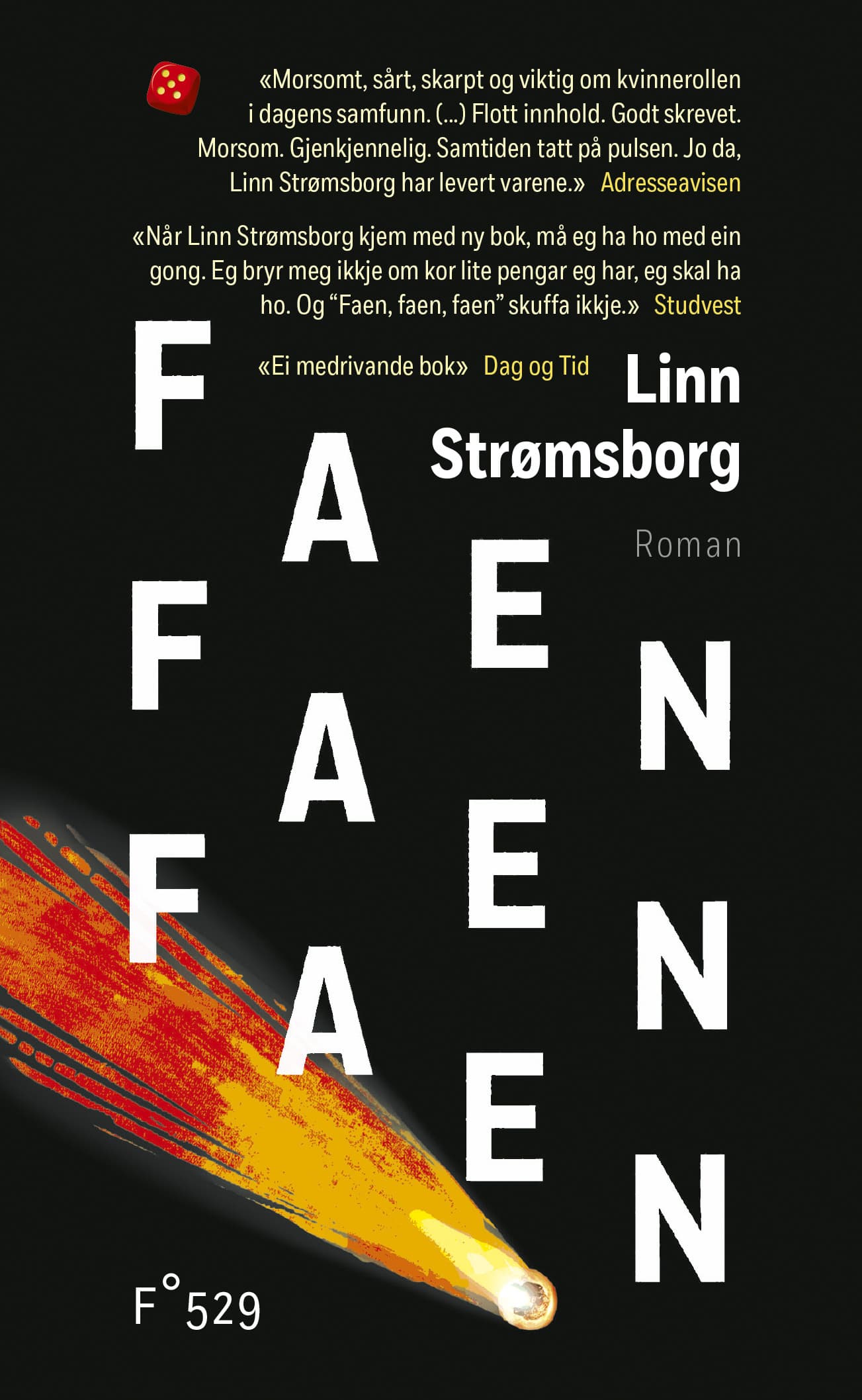 Omslag Faen, faen, faen av Linn Strømsborg (Heftet)