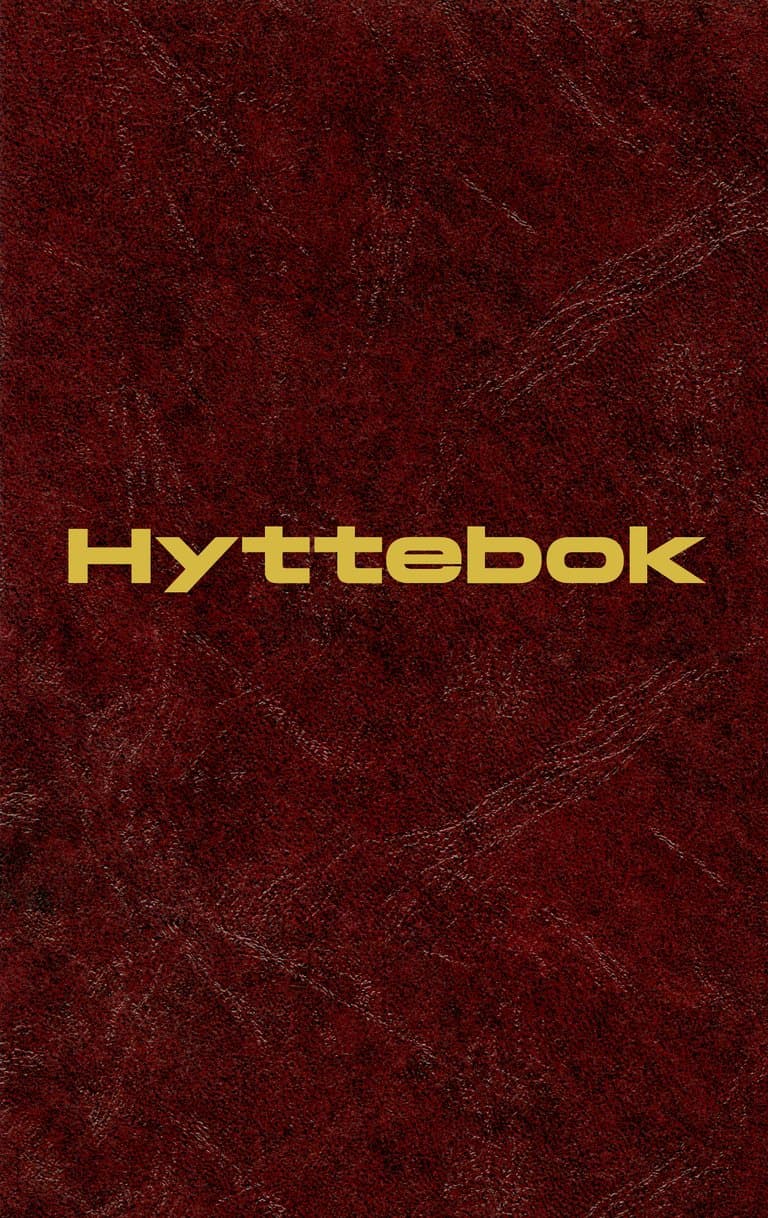 Omslag Hyttebok av Ole-Petter Arneberg (Ebok)