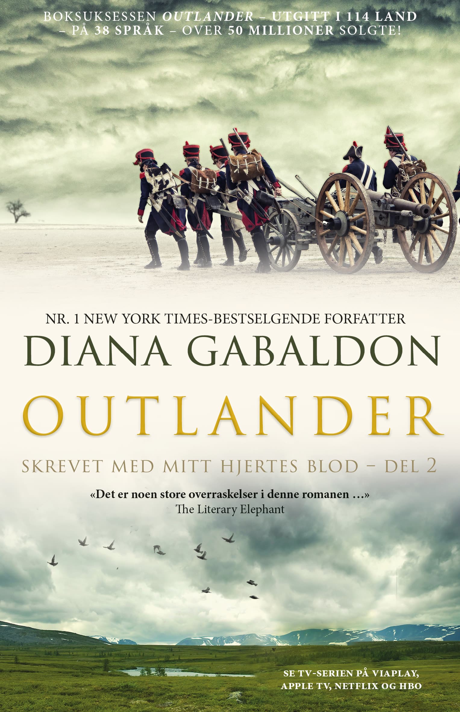 Omslag Skrevet med mitt hjertes blod – del 2 av Diana Gabaldon (Heftet)