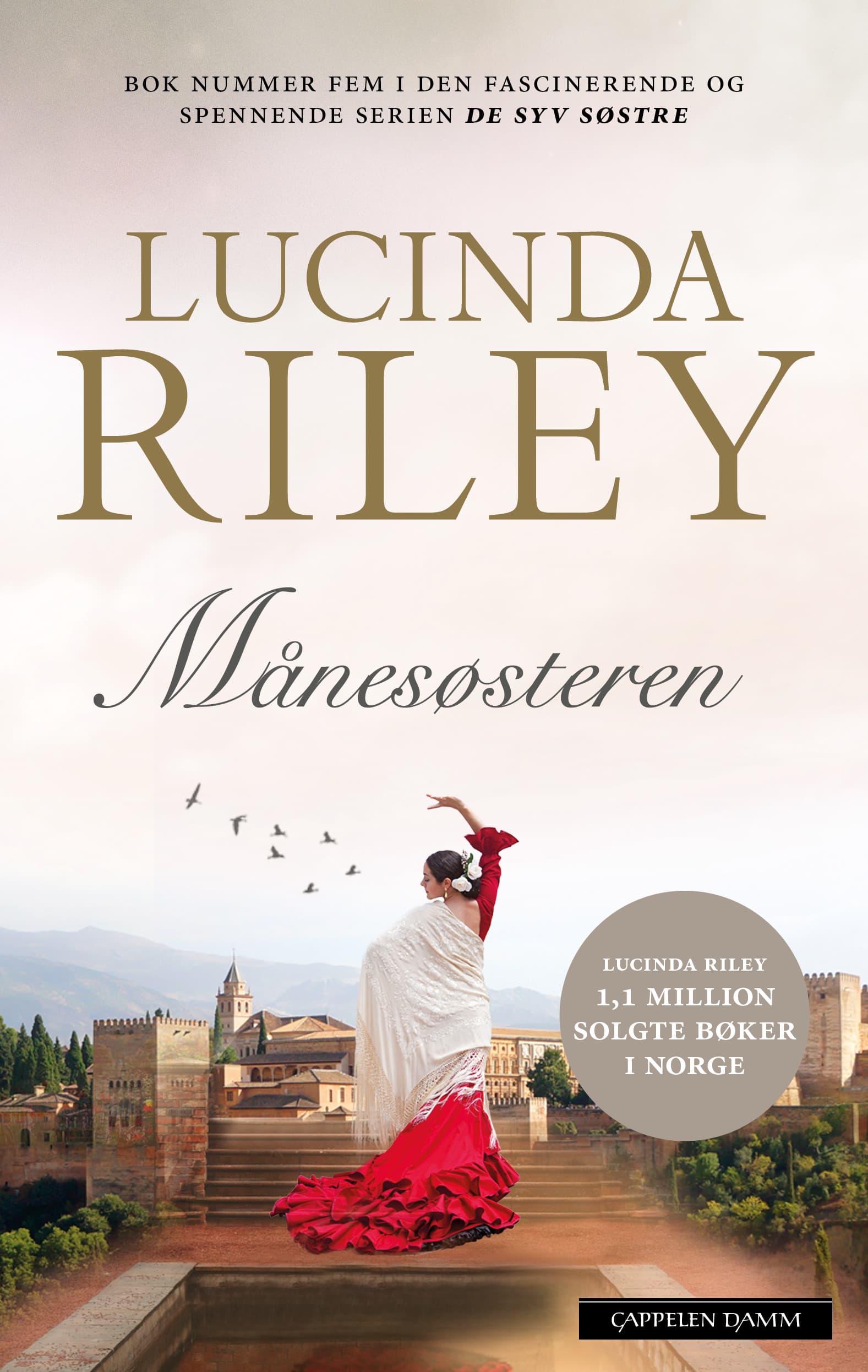 Omslag Månesøsteren av Lucinda Riley (Innbundet)