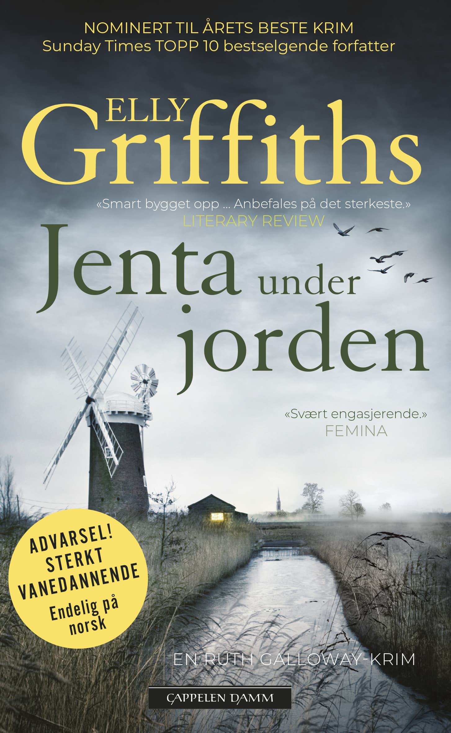 Omslag Jenta under jorden av Elly Griffiths (Innbundet)