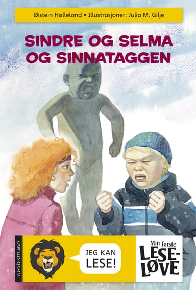 Omslag av "Min første leseløve - Sindre og Selma og Sinnataggen"