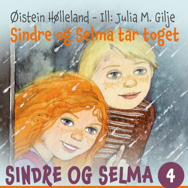 Omslag av "Sindre og Selma tar toget"