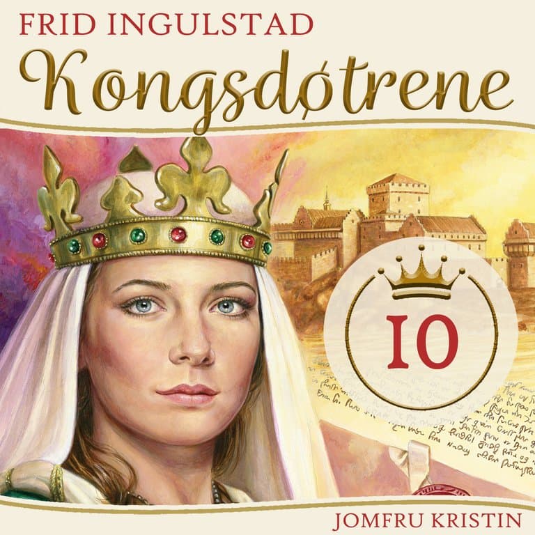 Omslag Kongsdøtrene - Jomfru Kristin av Frid Ingulstad (Lydbok)