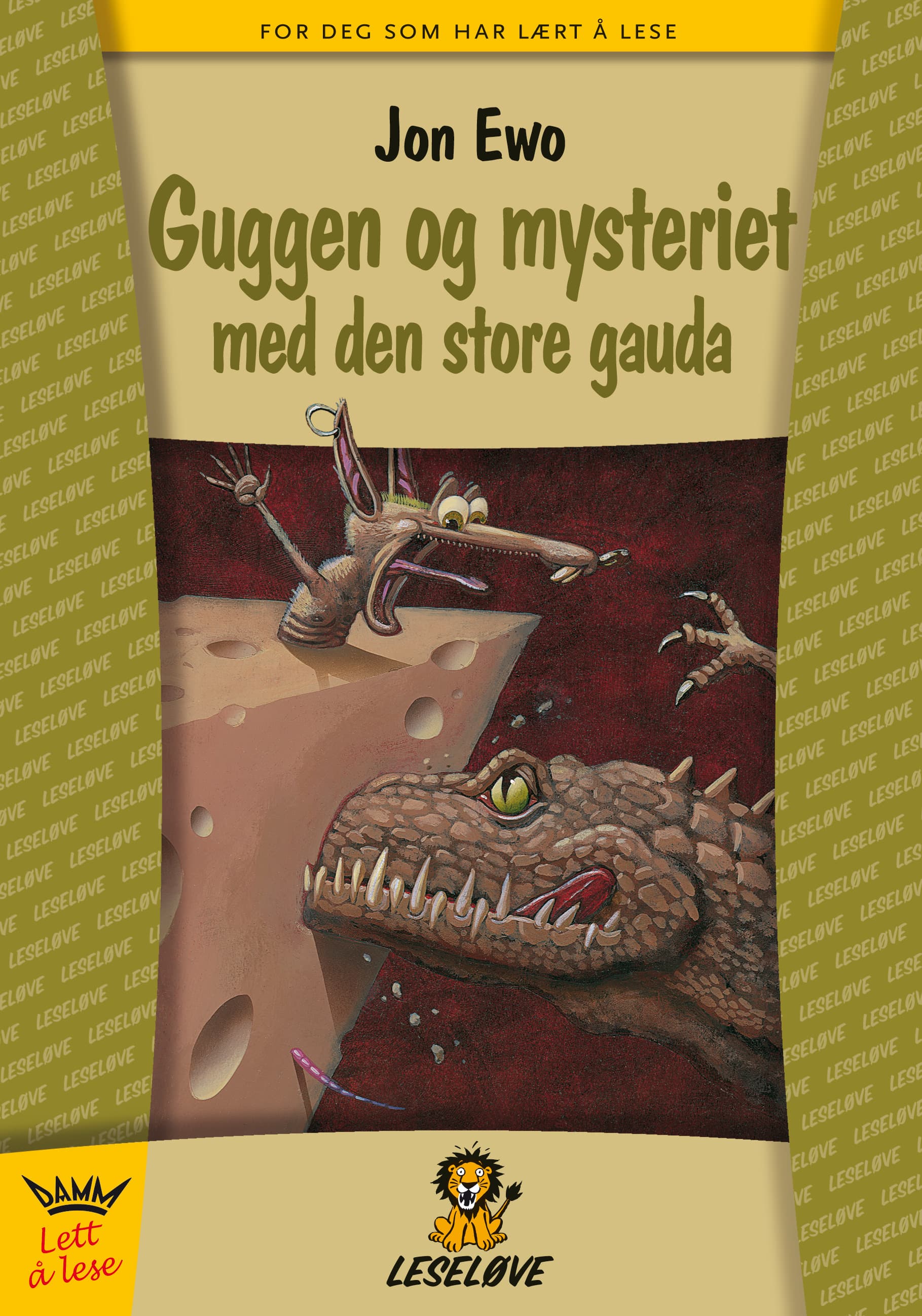 Omslag Leseløve - Guggen og mysteriet med den store gauda av Jon Ewo (Innbundet)