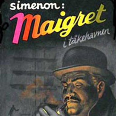 Omslag av "Maigret i tåkehavnen"