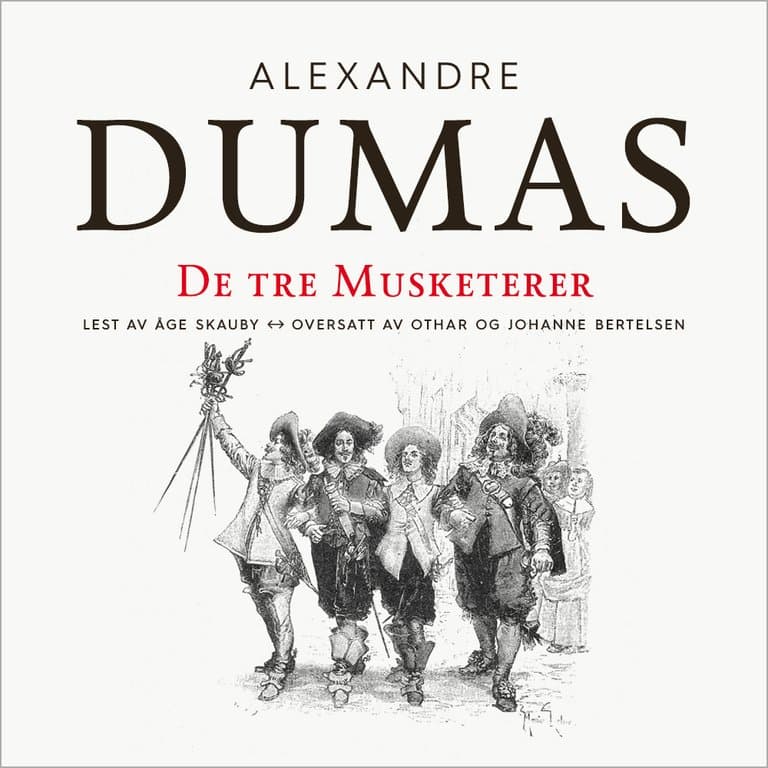 Omslag De tre musketerer av Alexandre Dumas d.e. (Lydbok)