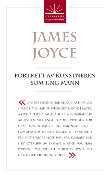Omslag av "Portrett av kunstneren som ung mann"