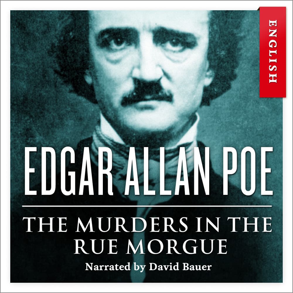 Omslag The Murders in the Rue Morgue av Edgar Allan Poe (Lydbok)