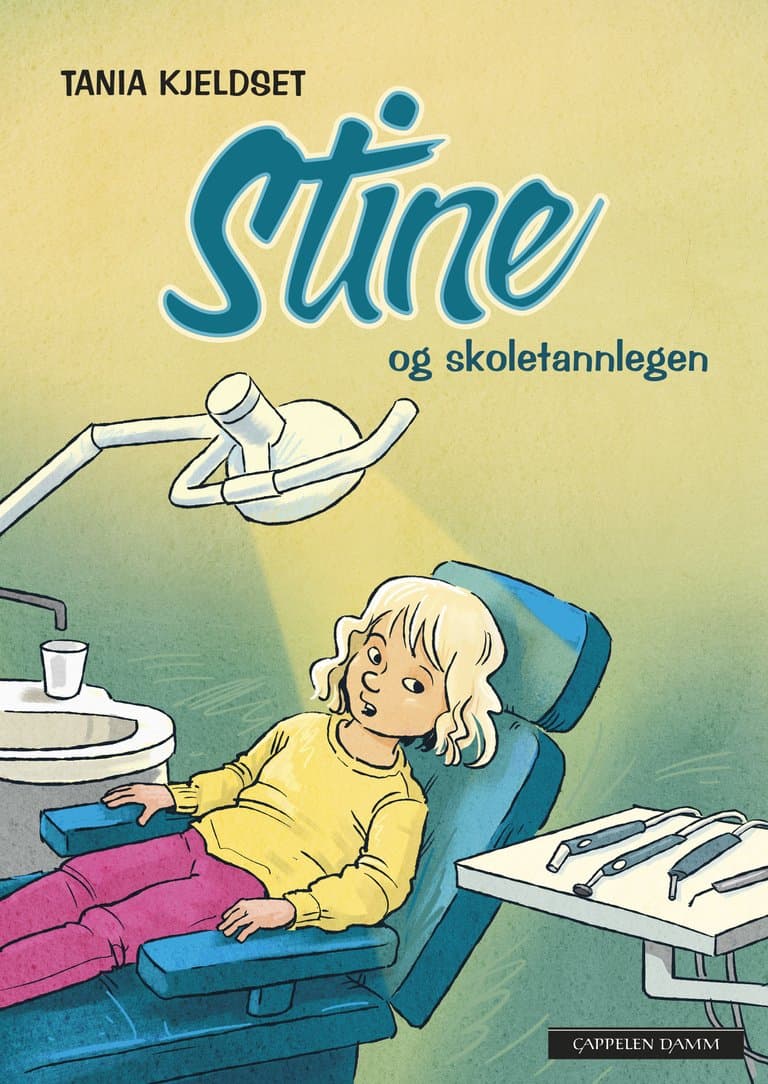 Omslag Stine og skoletannlegen av Tania Kjeldset (Ebok)
