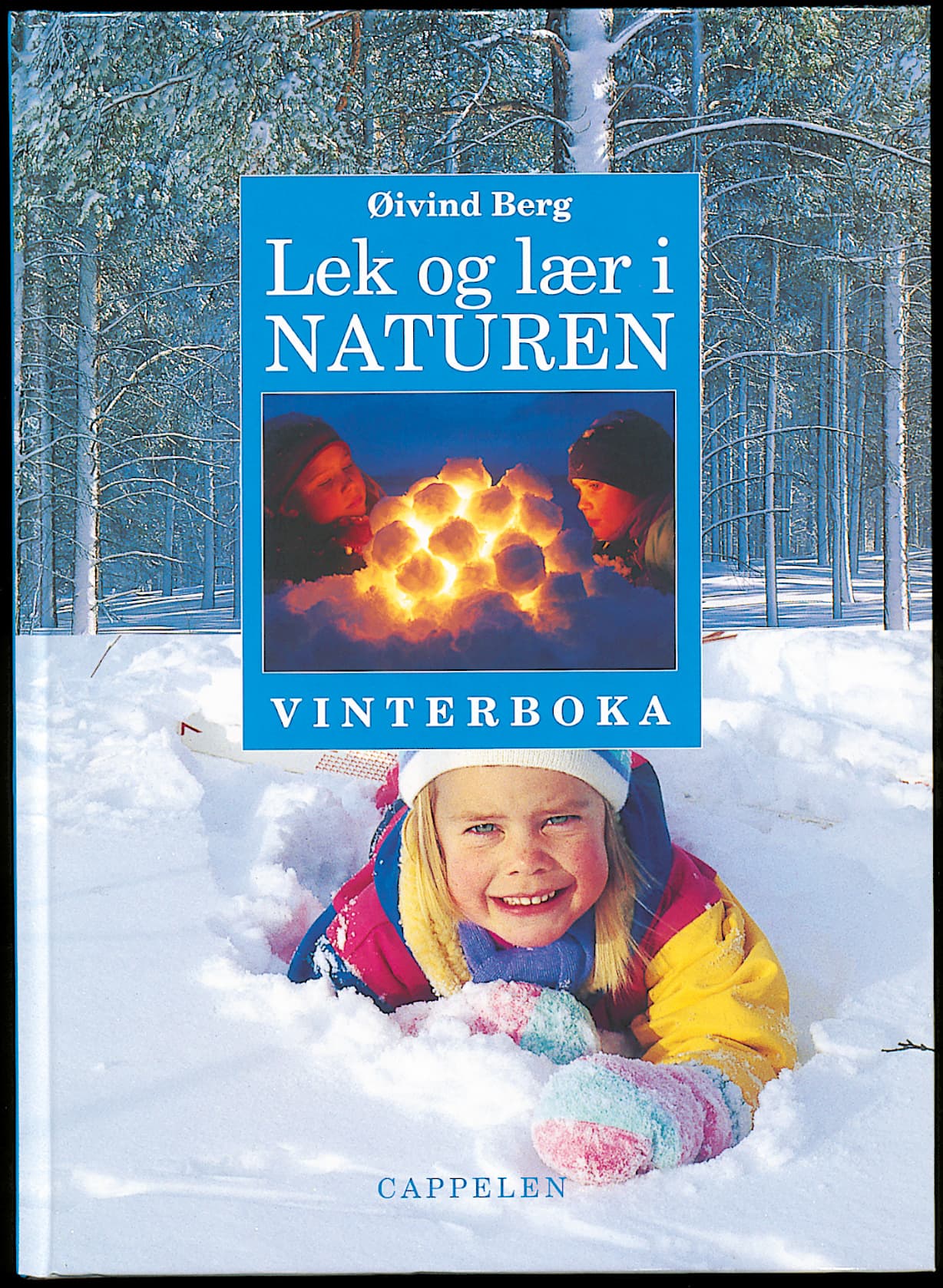 Omslag Lek og lær i naturen vinterboka av Øivind Berg (Innbundet)