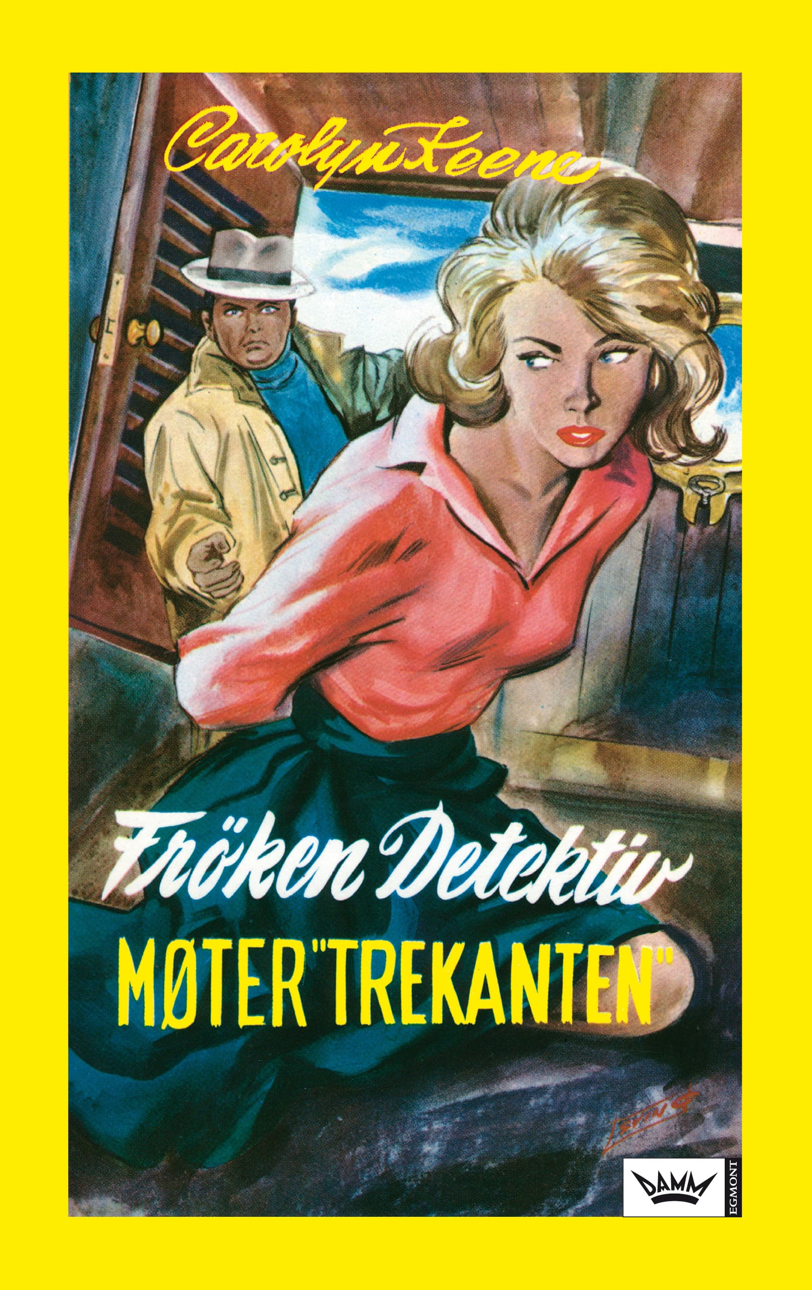 Omslag Frøken Detektiv Klassiker 4: Frøken Detektiv møter "Trekanten" av Carolyn Keene (Innbundet)