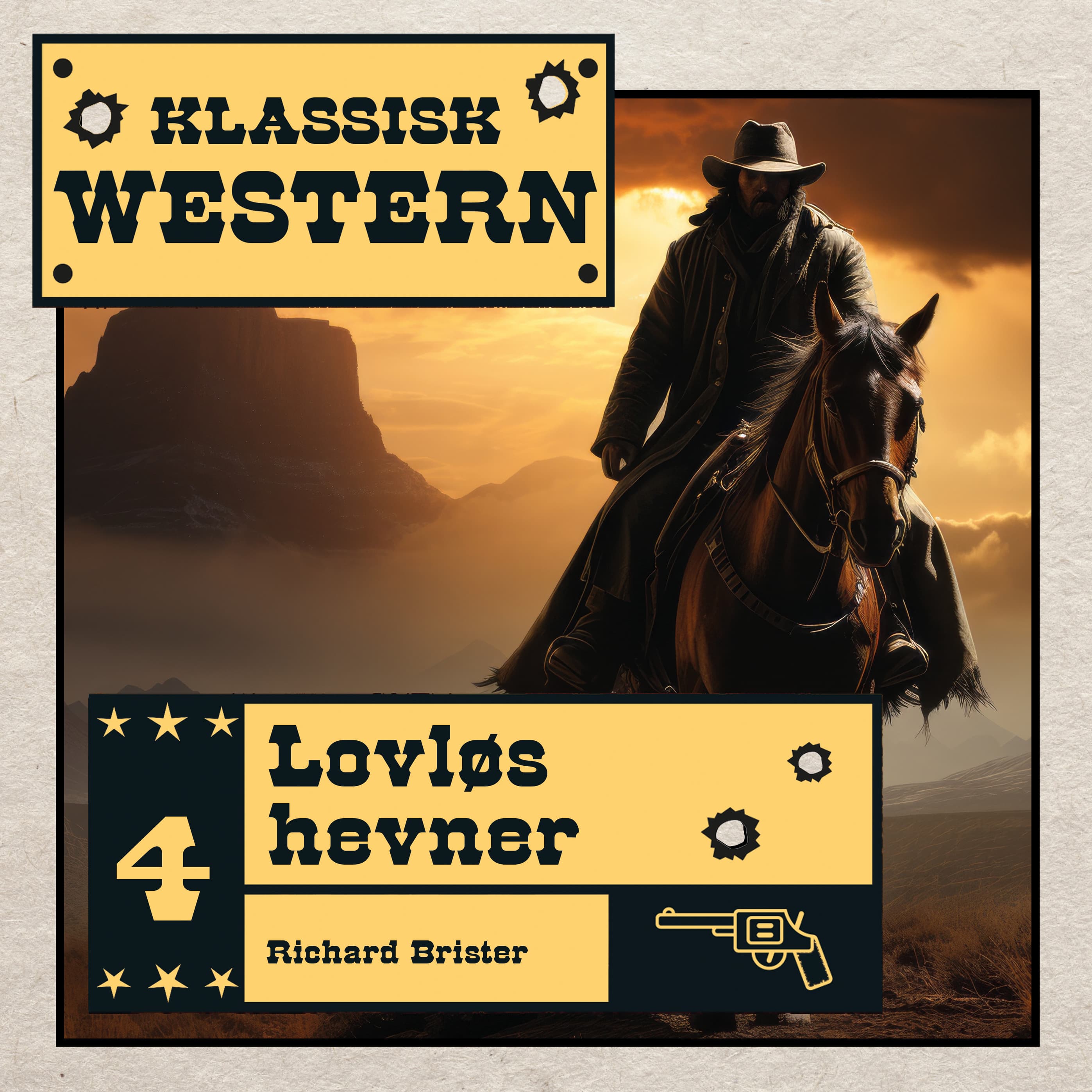Omslag Lovløs hevner av Richard Brister (Lydbok)