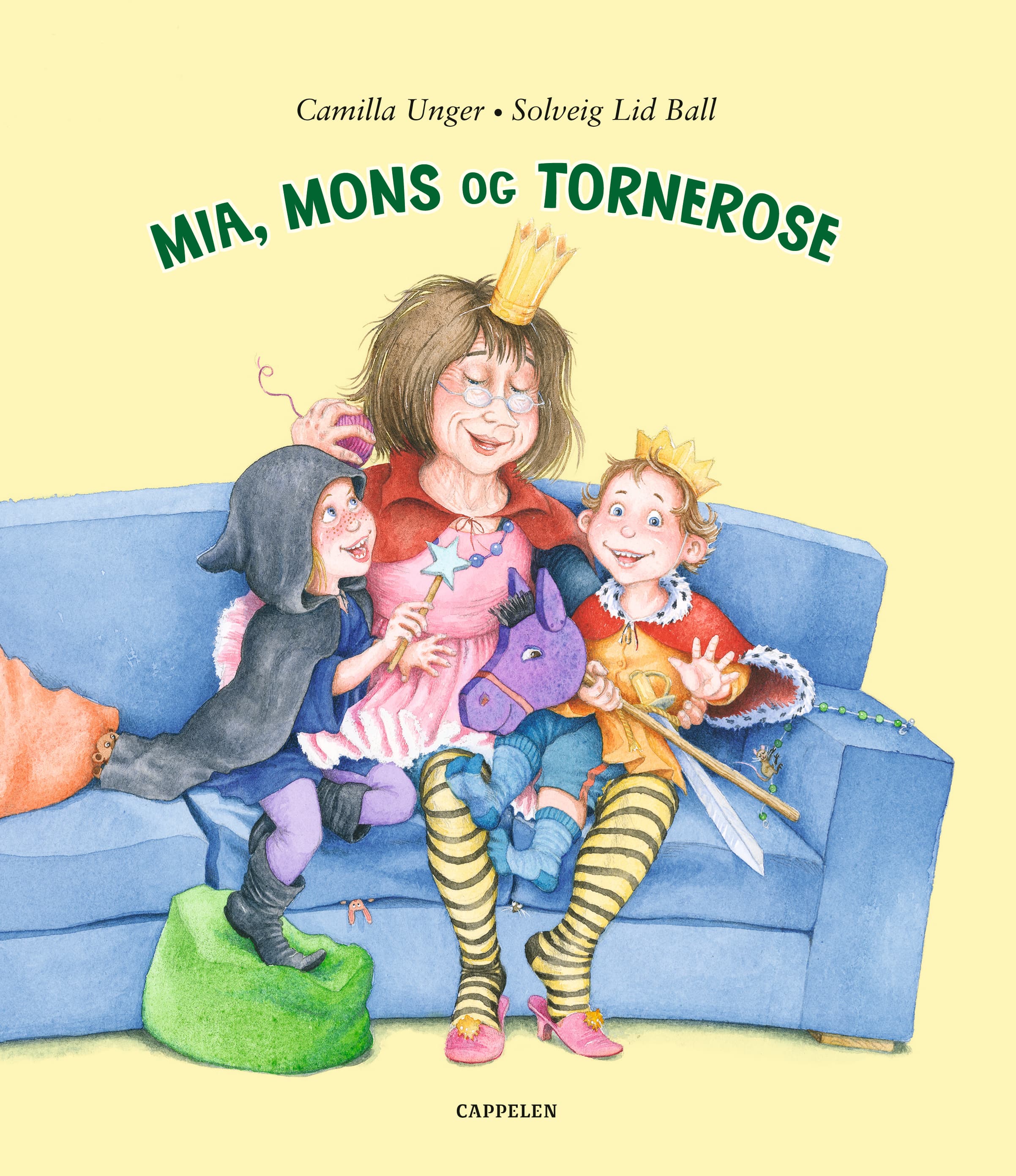 Omslag Mia, Mons og Tornerose av Camilla Unger (Innbundet)
