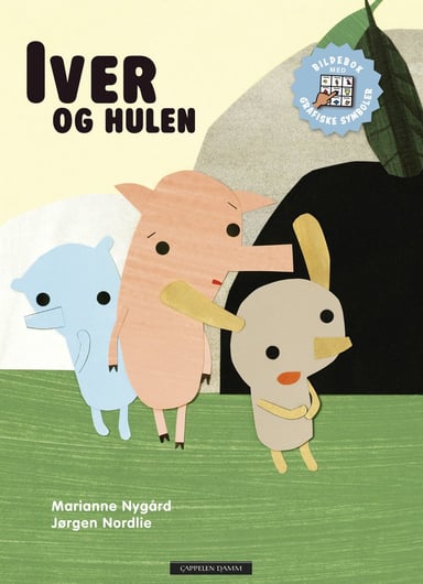 Omslag av "Iver og hulen (med grafiske symboler, ASK)"