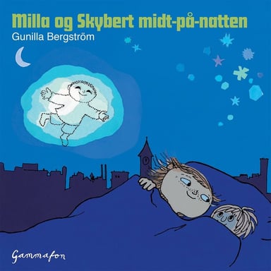 Omslag av "Milla og Skybert midt-på-natten"
