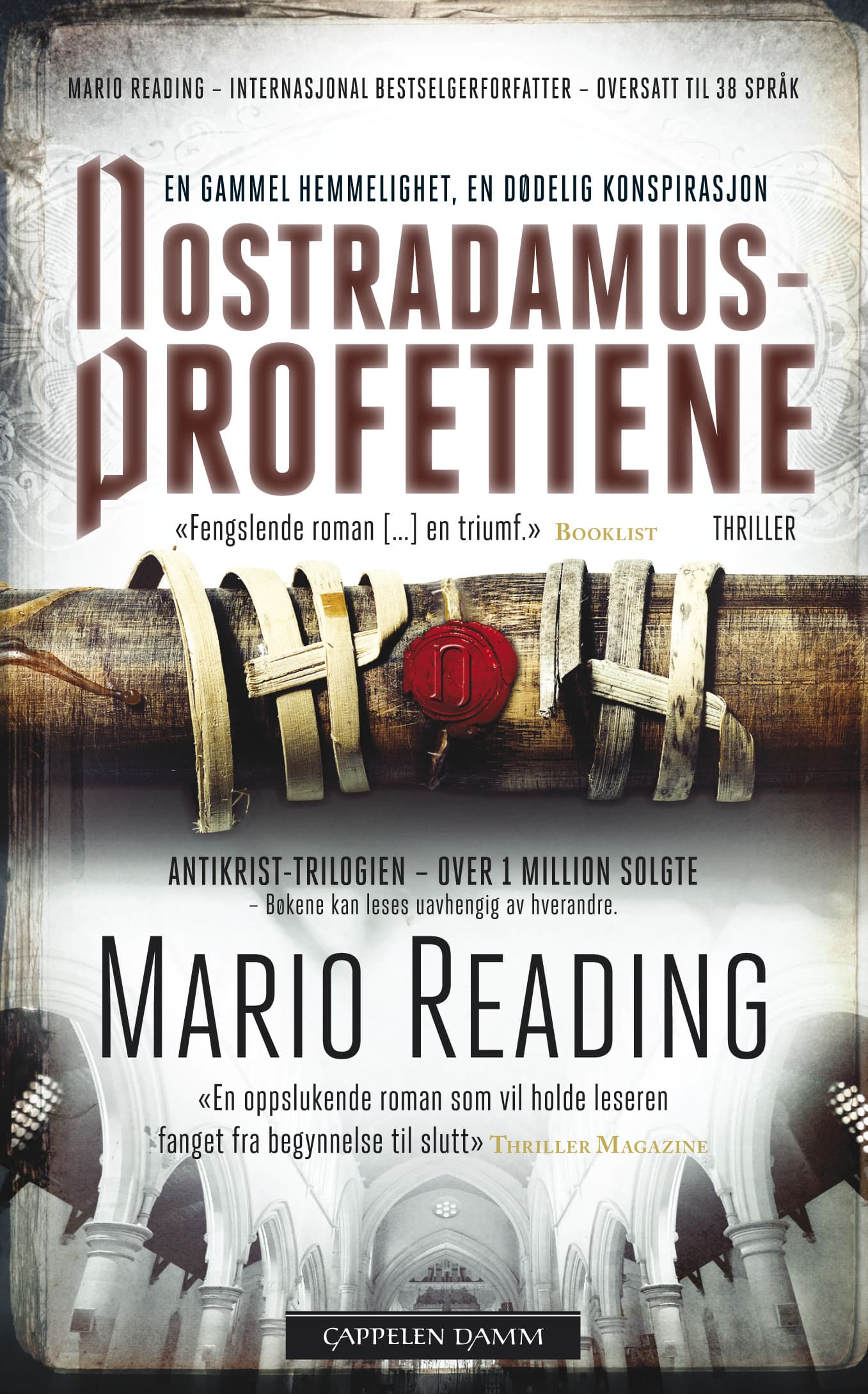 Omslag Nostradamus-profetiene av Mario Reading (Heftet)