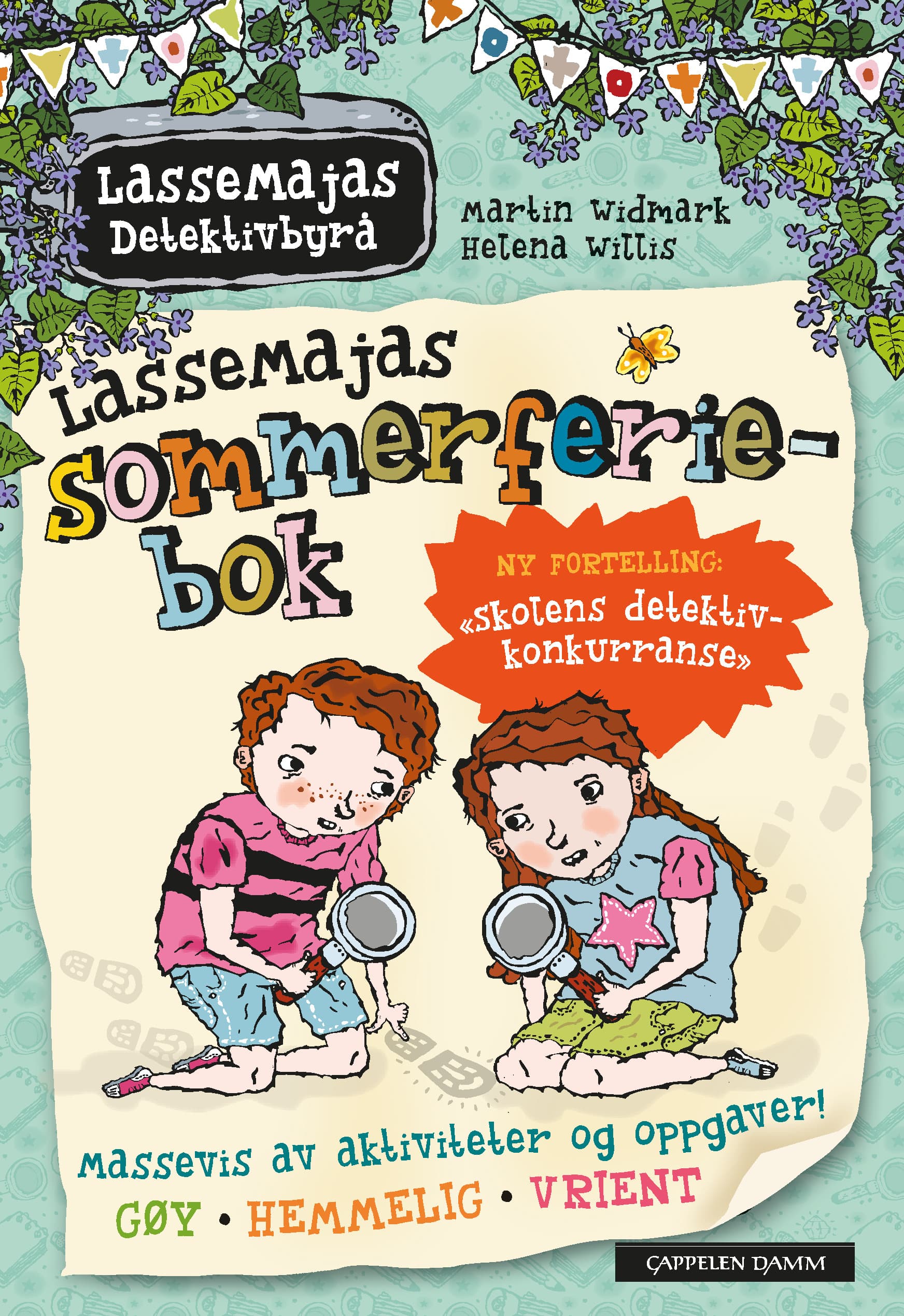 Omslag LasseMajas sommerferiebok 2017 av Martin Widmark (Heftet)