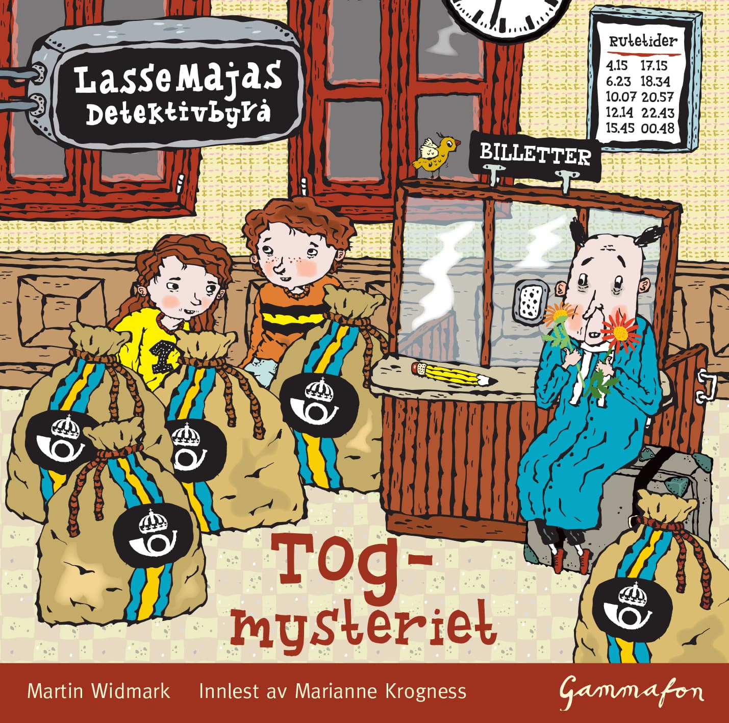 Omslag LasseMaja - Togmysteriet av Martin Widmark (Lydbok)