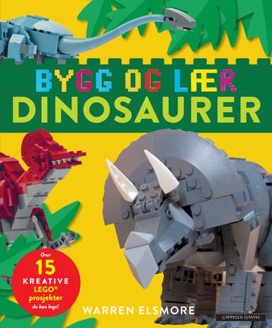 Omslag av "Bygg og lær - Dinosaurer"