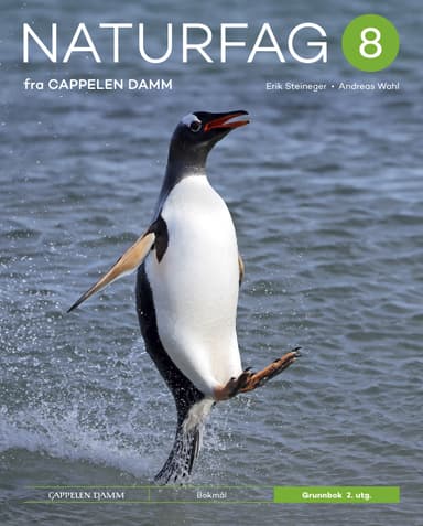 Naturfag 8 fra Cappelen Damm Grunnbok 2. utg.