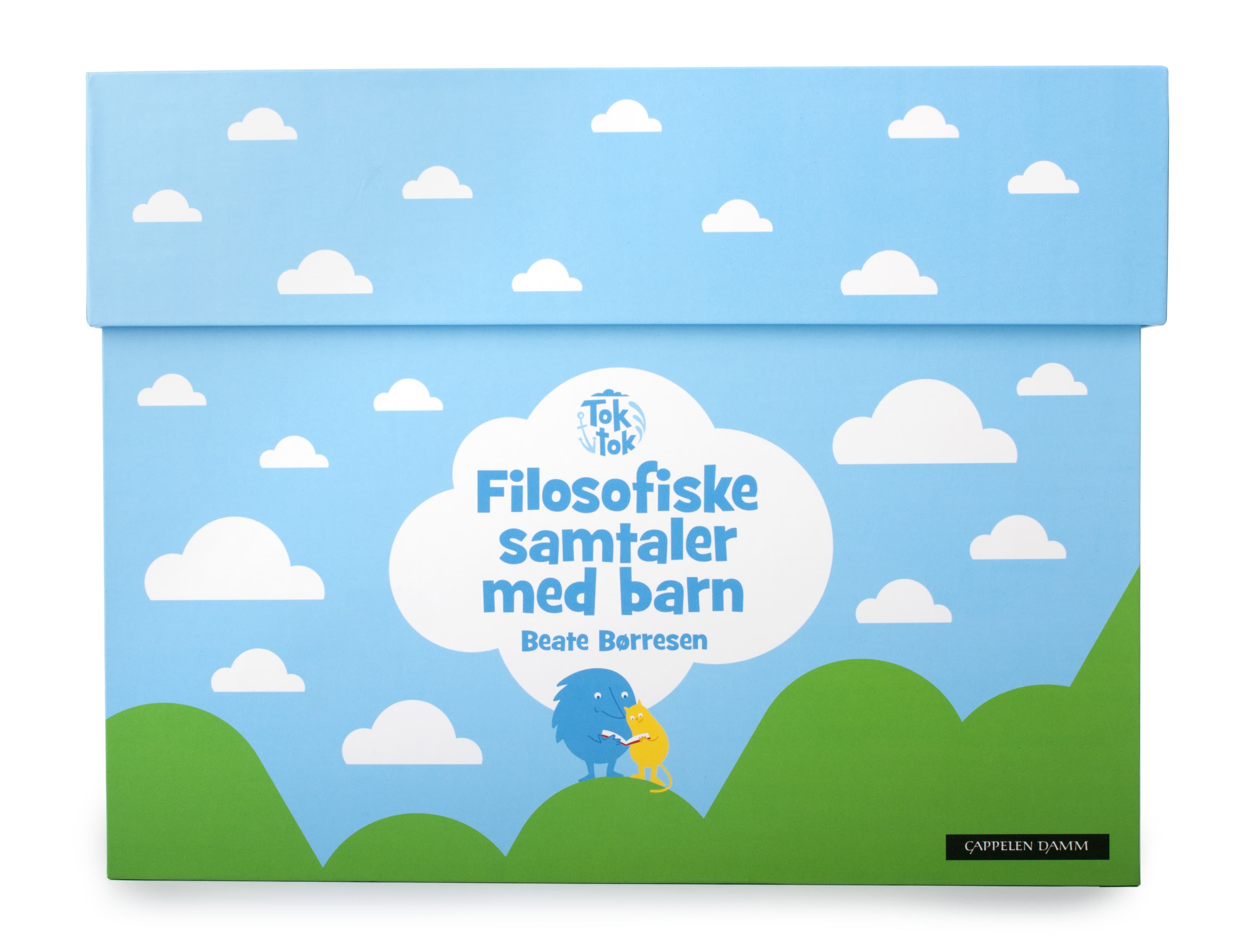 Omslag Toktok Filosofiske samtaler med barn av Beate Børresen (Eske)
