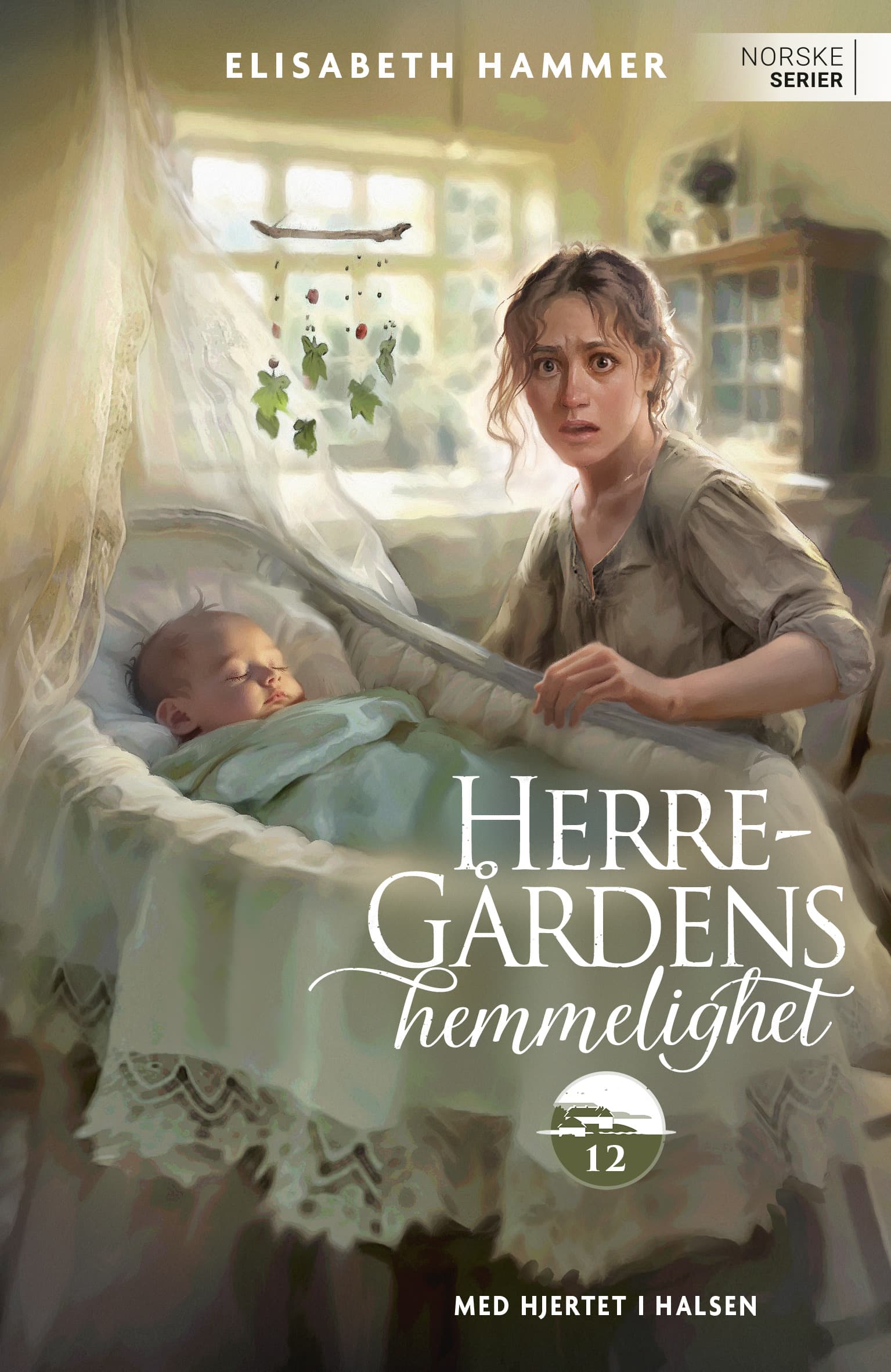 Omslag Med hjertet i halsen av Elisabeth Hammer (Heftet)