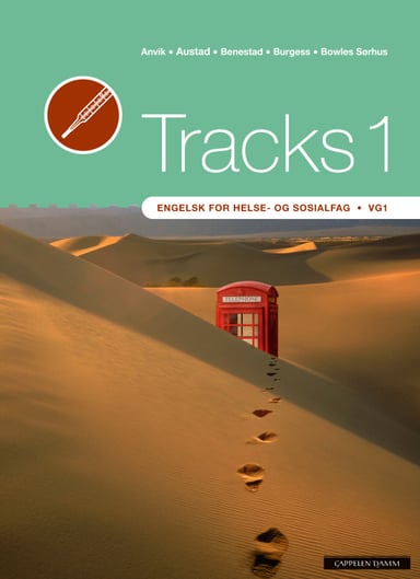 Omslag av "Tracks 1 Engelsk for helse- og sosialfag Vg1"
