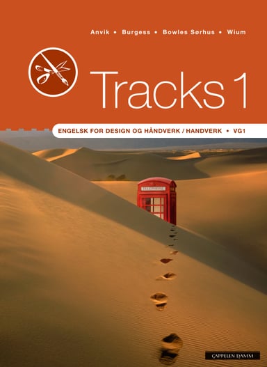Omslag av "Tracks 1 Engelsk for design og håndverk / handverk Vg1"