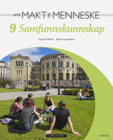 Omslag av "Nye Makt og Menneske 9 Samfunnskunnskap"