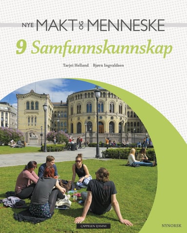 Omslag av "Nye Makt og Menneske 9 Samfunnskunnskap"